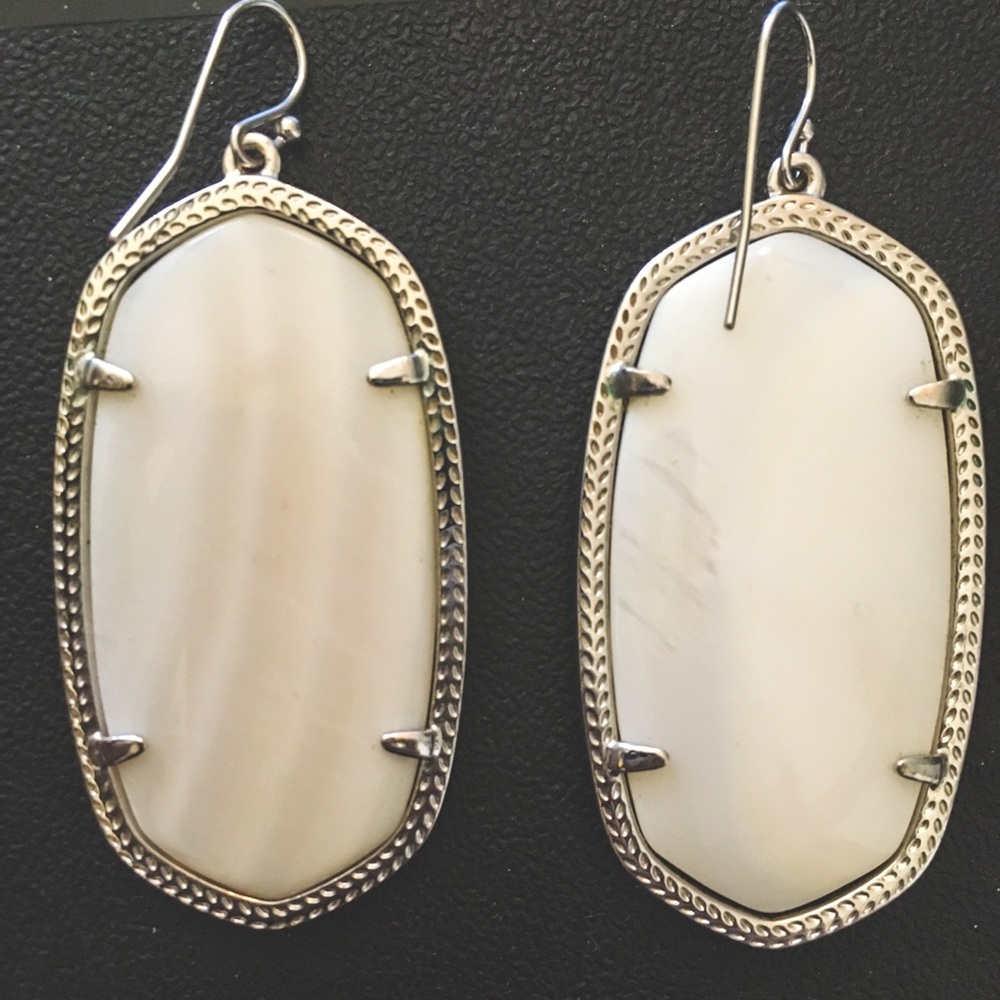 Kendra Scott Silver Drop Earrings